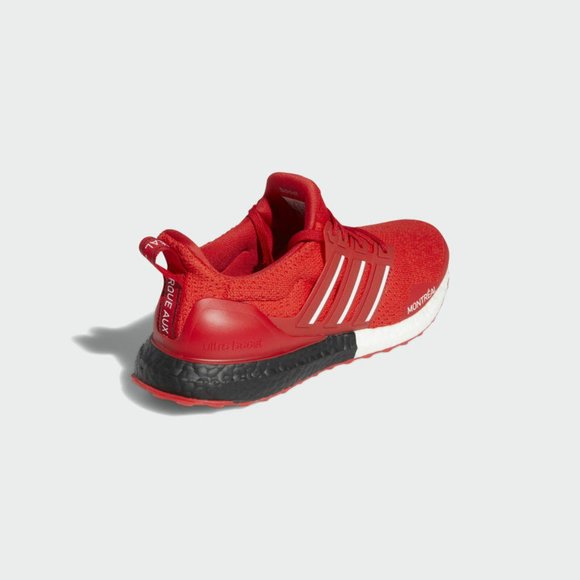 Adidas Men's Red White Black ULTRABOOST DNA MONTREAL Running SHOES FY3426 - Picture 3 of 5